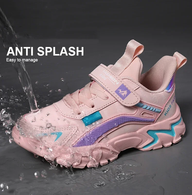 Kids Girls Shoes Running School Breathable Non-slip Sneakers Children Casual Shoes Outdoor Walking Tennis Sport All Season
