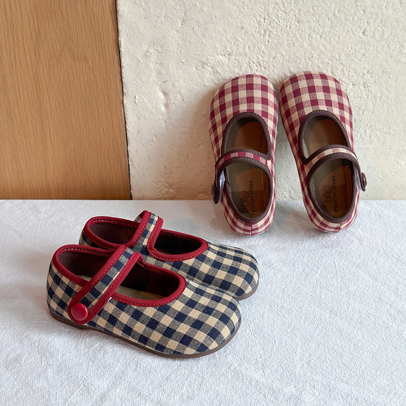 Toddler Girls Toddler Girls Plaid Bow Mary Jane Shoes , Wedding Casual Dress Clothing Multi-Style Seasonal Shoes