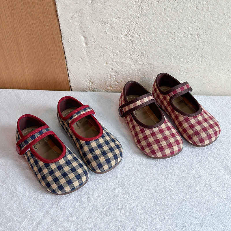 Toddler Girls Toddler Girls Plaid Bow Mary Jane Shoes , Wedding Casual Dress Clothing Multi-Style Seasonal Shoes