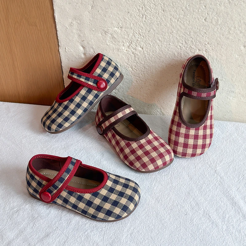 Toddler Girls Toddler Girls Plaid Bow Mary Jane Shoes , Wedding Casual Dress Clothing Multi-Style Seasonal Shoes