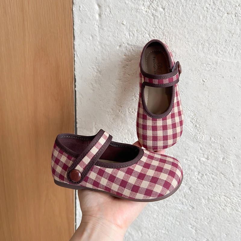 Toddler Girls Toddler Girls Plaid Bow Mary Jane Shoes , Wedding Casual Dress Clothing Multi-Style Seasonal Shoes