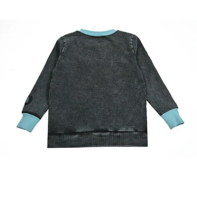 New Fall Collection Family Matching Children Clothes Boy Shirt Girls Dress 2Pcs Girls Outfit baby Set Garment Washing Black Gray