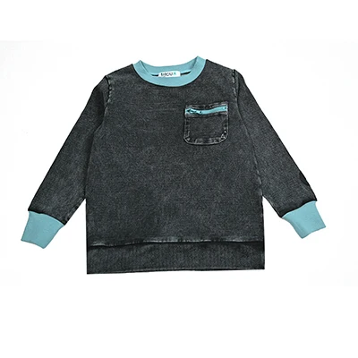 New Fall Collection Family Matching Children Clothes Boy Shirt Girls Dress 2Pcs Girls Outfit baby Set Garment Washing Black Gray