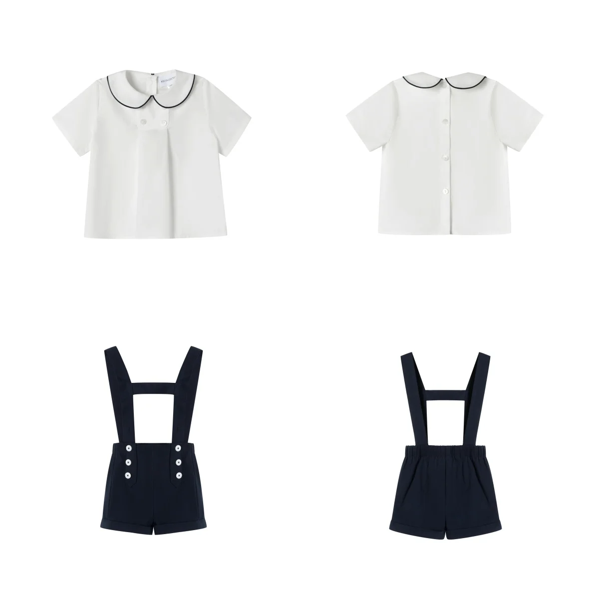 AS 2026SS Boutique Eden Collection Girls Floral Smocked Dresses Skirts Boys White Shirt Navy Shorts