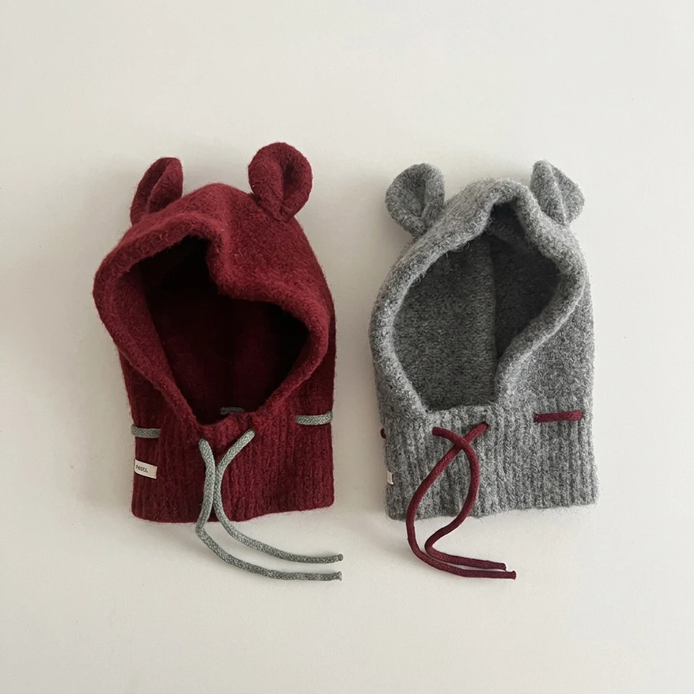 MILANCEL Kids Hats 3-9T Winter Warm Child Cap Girls Ear Protection Hat Thicken 5 Colors Kids' Hats and Caps