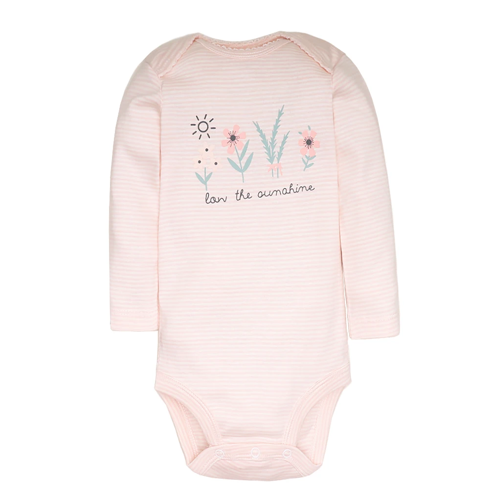 Baby Girl Clothes 5Pcs/Lot Body Suit 2023 Spring Summer Toddler Boys Romper Cartoon Newborn Outfits Infant Clothes Set Cotton