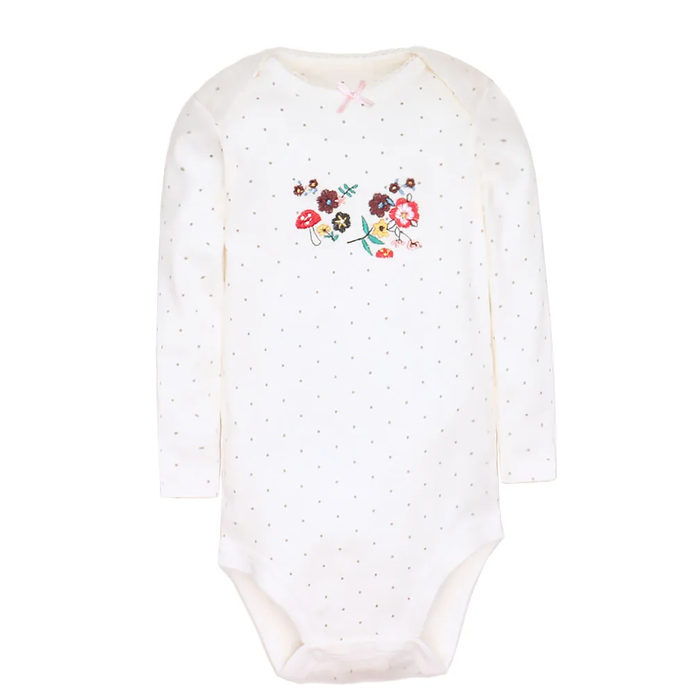 Baby Girl Clothes 5Pcs/Lot Body Suit 2023 Spring Summer Toddler Boys Romper Cartoon Newborn Outfits Infant Clothes Set Cotton