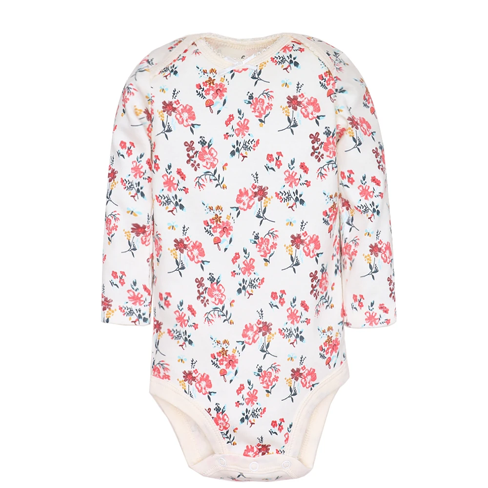 Baby Girl Clothes 5Pcs/Lot Body Suit 2023 Spring Summer Toddler Boys Romper Cartoon Newborn Outfits Infant Clothes Set Cotton
