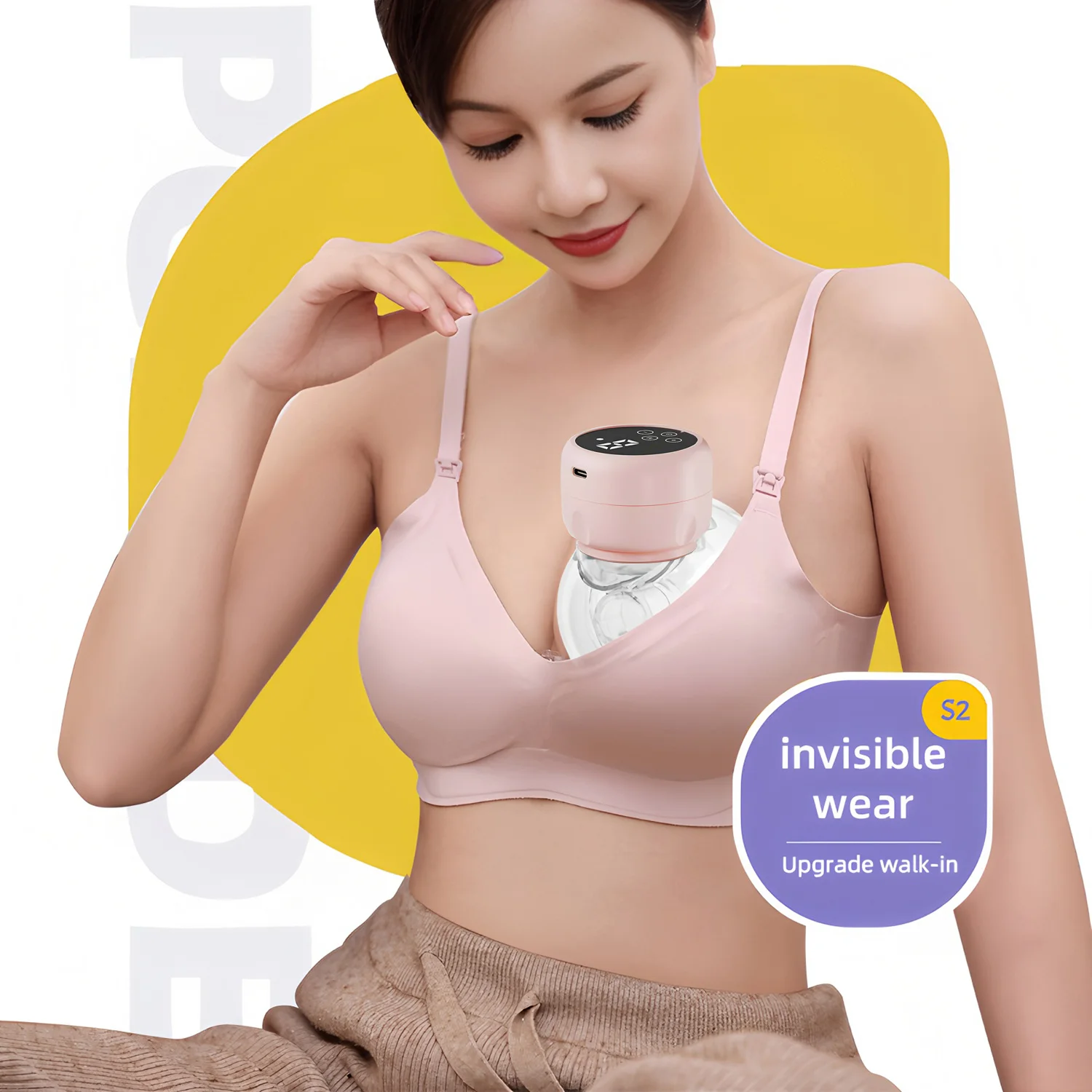 USB Wearable Breast Pump Breast Milk Milking and Milking Machine Mother&Baby Supplies Breast Pump Electric Automatic Breast Pump