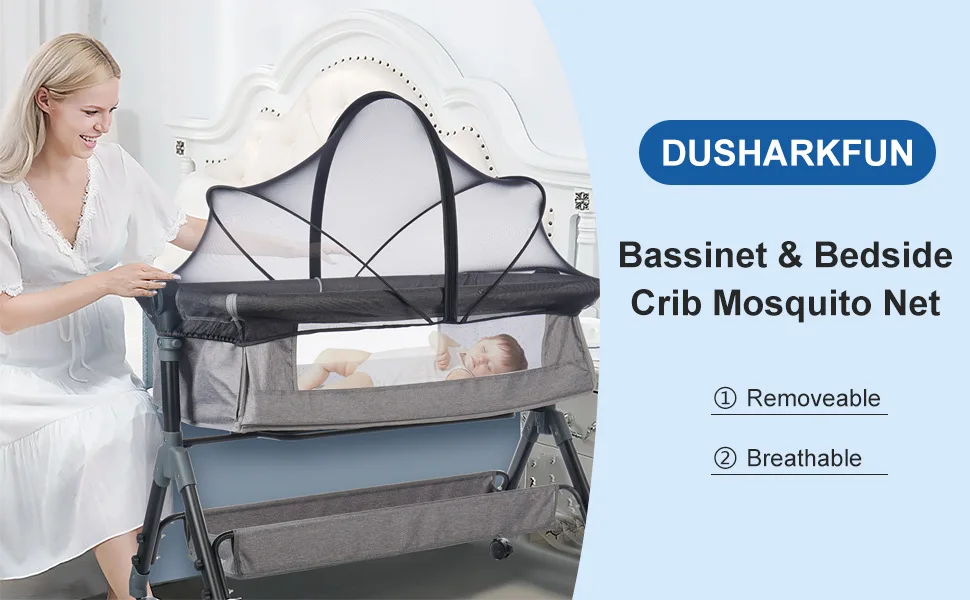 Mosquito Net for Baby Bed Four Seasons Universal Newborn Baby Removable Portable Ventilate Foldable Encrypted Crib Protectors