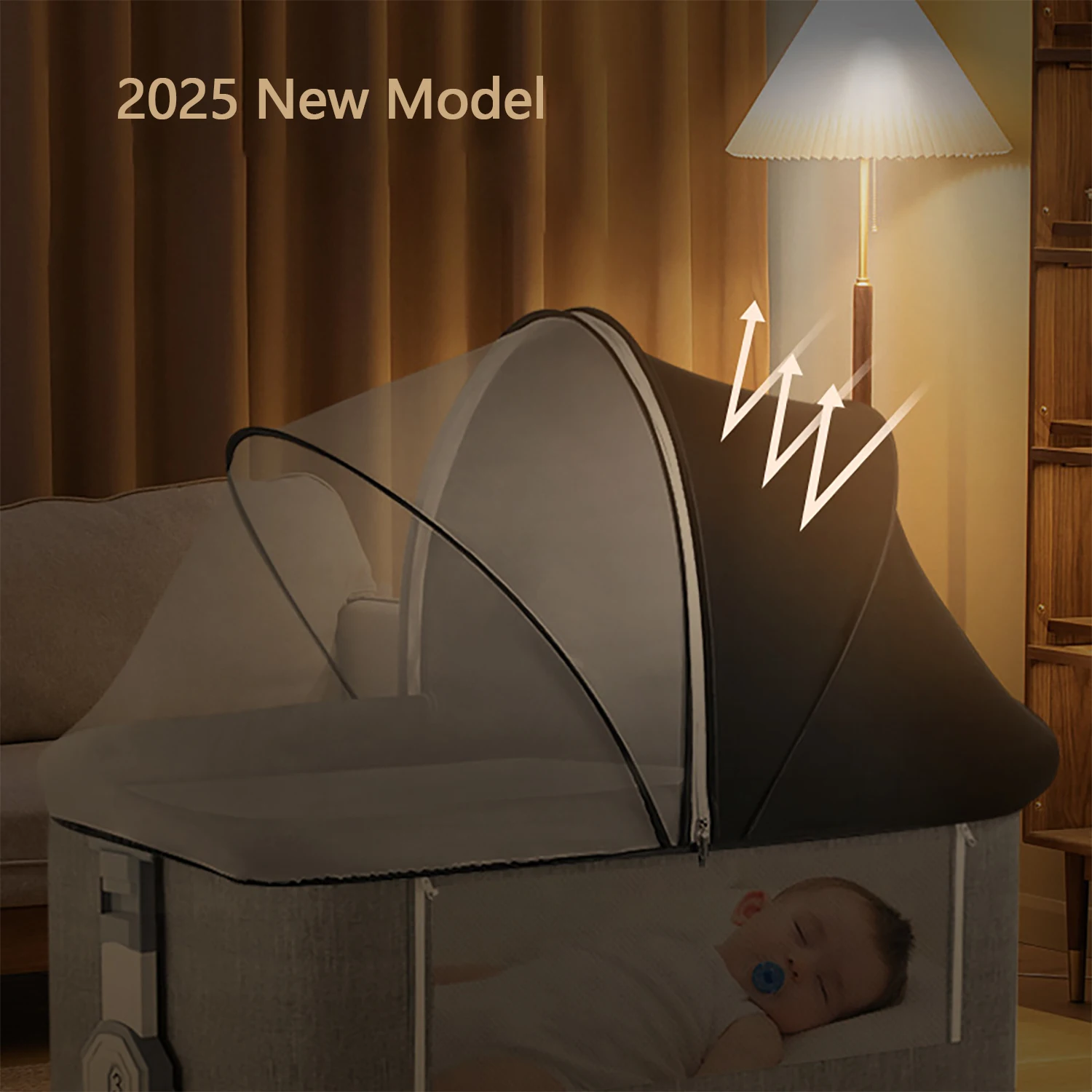 Mosquito Net for Baby Bed Four Seasons Universal Newborn Baby Removable Portable Ventilate Foldable Encrypted Crib Protectors
