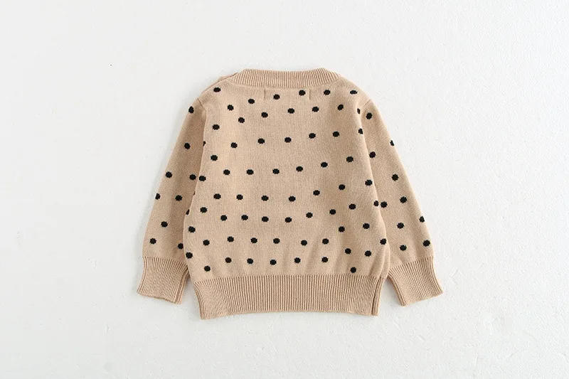 Classic Spring Baby Sweatshirt with Shoulder Buckle 0-3Y Toddler Stripe Knitted Pullover Girls and Boys Loose Base Tops Sweater