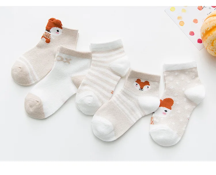 30Pairs/lot 0-2Y Infant Baby Socks for Girls Cotton Mesh Cute Newborn Boy Toddler Socks Baby Clothes Accessories