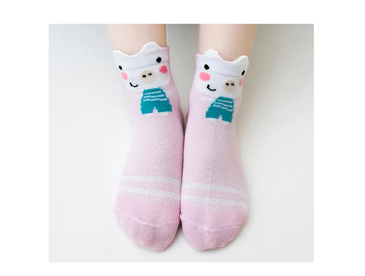 30Pairs/lot 0-2Y Infant Baby Socks for Girls Cotton Mesh Cute Newborn Boy Toddler Socks Baby Clothes Accessories