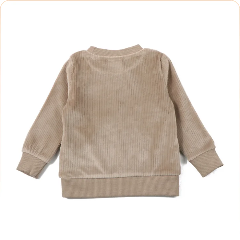AA-6M-16T Corduroy Fall Winter Family Matching Set Girls Plaid Pocket Dress Boy Sweatshirt Legging Set Baby Romper Bodysuit