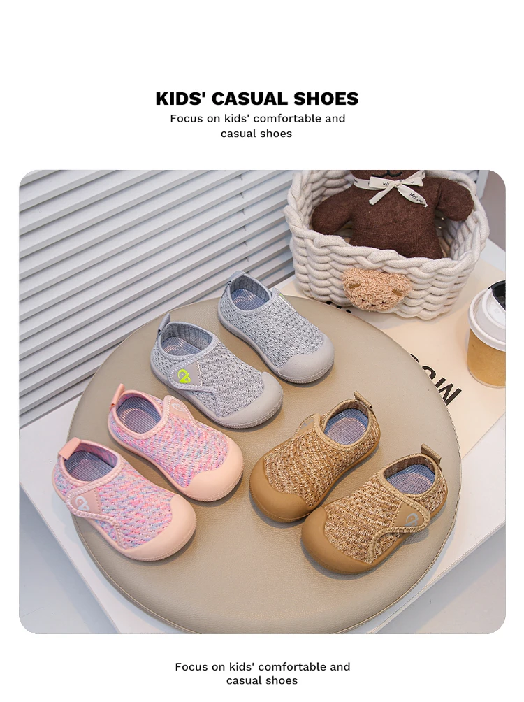 Children's Casual Shoes 2025 Summer New Girls' Baby Soft-soled Sandals Breathable Boys' Barefoot Beach Shoe Zapatos De Niña