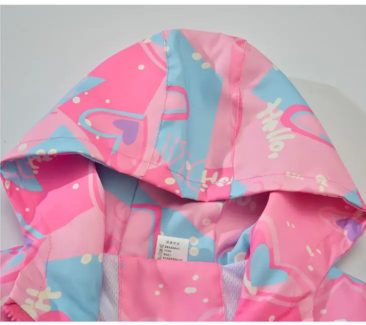 Korean Fashion Jacket For Girls Teenager Casual Gradient Hooded Coat Boys Blazer Spring Autumn Windproof Sweet Coats Windbreaker