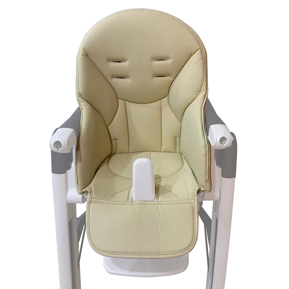 Baby Dinner Chair Seat Cushion For Prima Pappa Zero3 Peg Perego Siesta Aag Pouch 06 Highchair PU Leather Cover Bebe Accessories