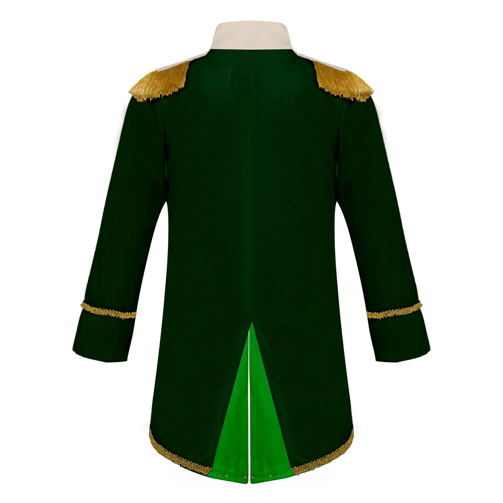 Baby Boys Long Sleeve Fringe Velvet Royal Prince Jacket Tailcoat Halloween King Knight Nobility Costume Photography Outerwear