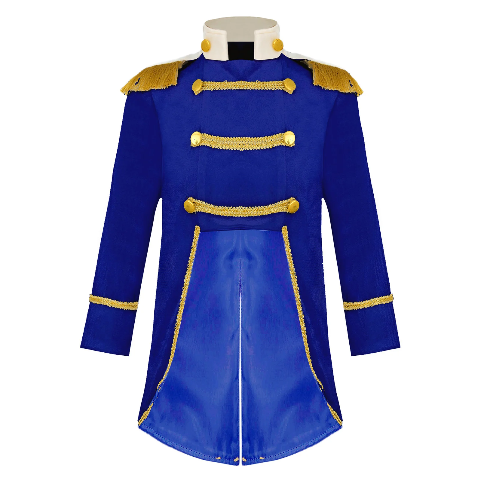 Baby Boys Long Sleeve Fringe Velvet Royal Prince Jacket Tailcoat Halloween King Knight Nobility Costume Photography Outerwear