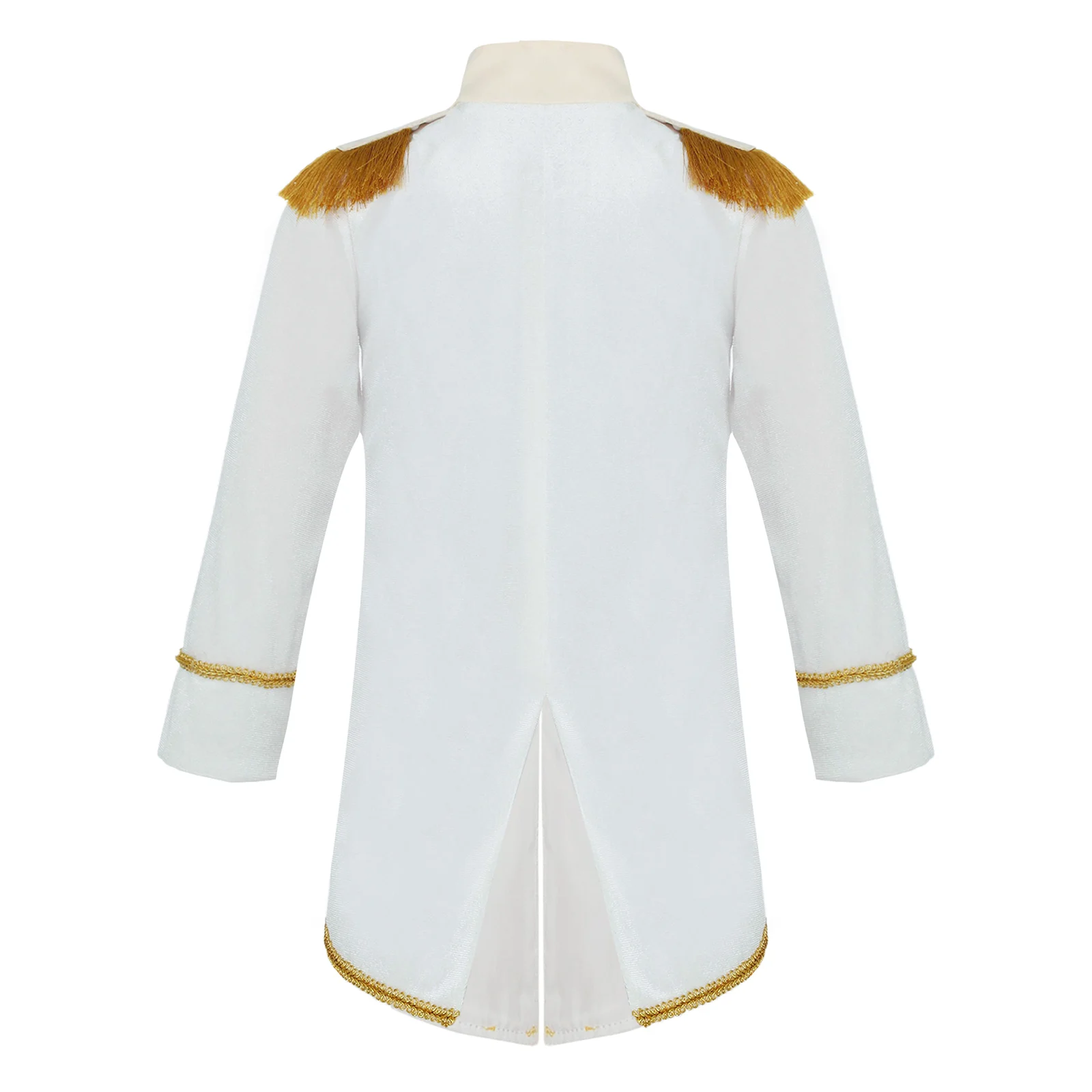 Baby Boys Long Sleeve Fringe Velvet Royal Prince Jacket Tailcoat Halloween King Knight Nobility Costume Photography Outerwear