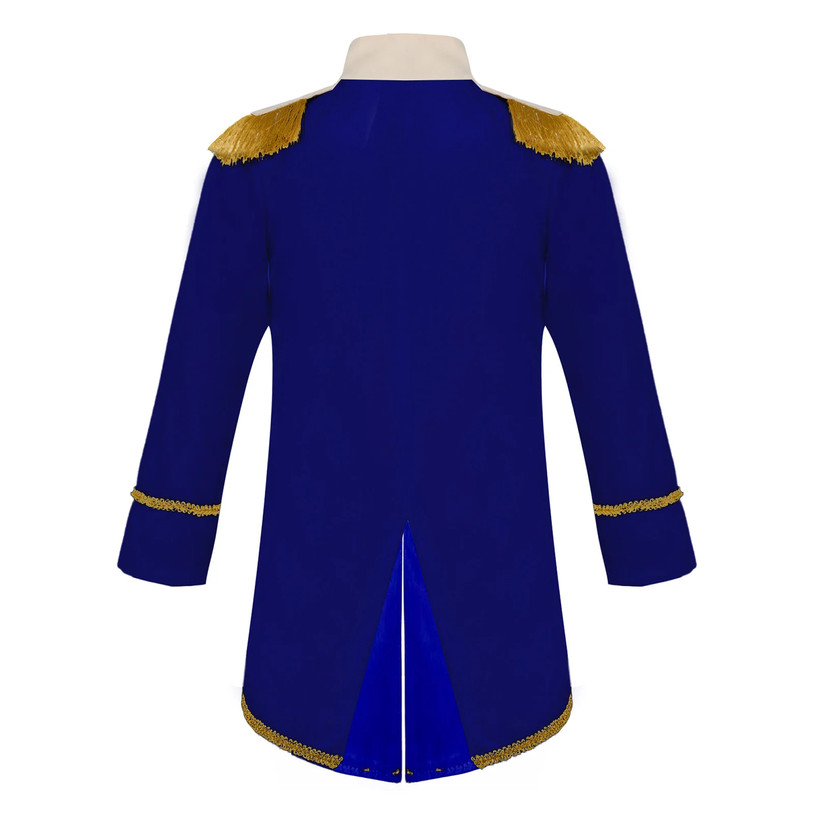 Baby Boys Long Sleeve Fringe Velvet Royal Prince Jacket Tailcoat Halloween King Knight Nobility Costume Photography Outerwear
