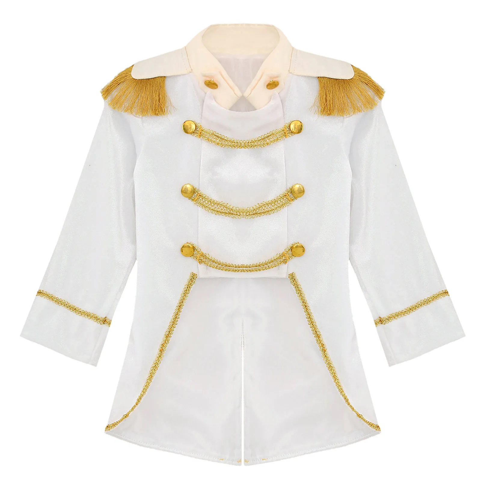 Baby Boys Long Sleeve Fringe Velvet Royal Prince Jacket Tailcoat Halloween King Knight Nobility Costume Photography Outerwear