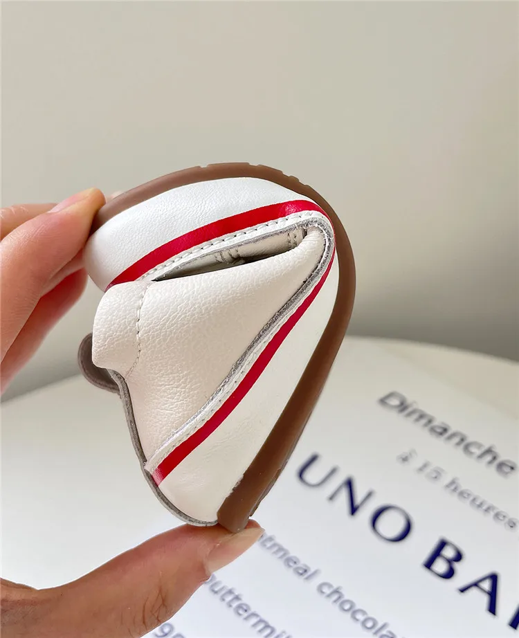 New Spring/Autumn Baby Shoes Leather Toddler Boys Barefoot Shoe Soft Sole Girls Outdoor Tennis Fashion Little Kids Sneakers