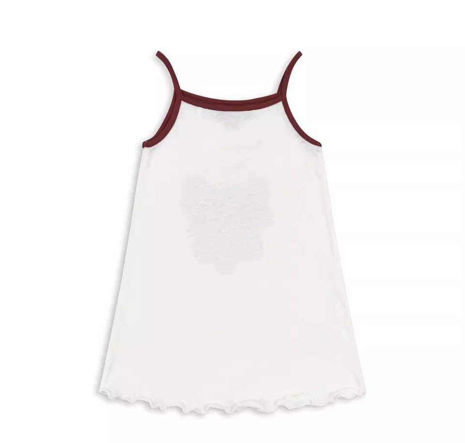 Girls Sling Dresses 2026 KS Girl Cute Ducks Print T-shirts Vest Dress Kids Thin Soft Tops Shorts Children Homewear Clothes Set