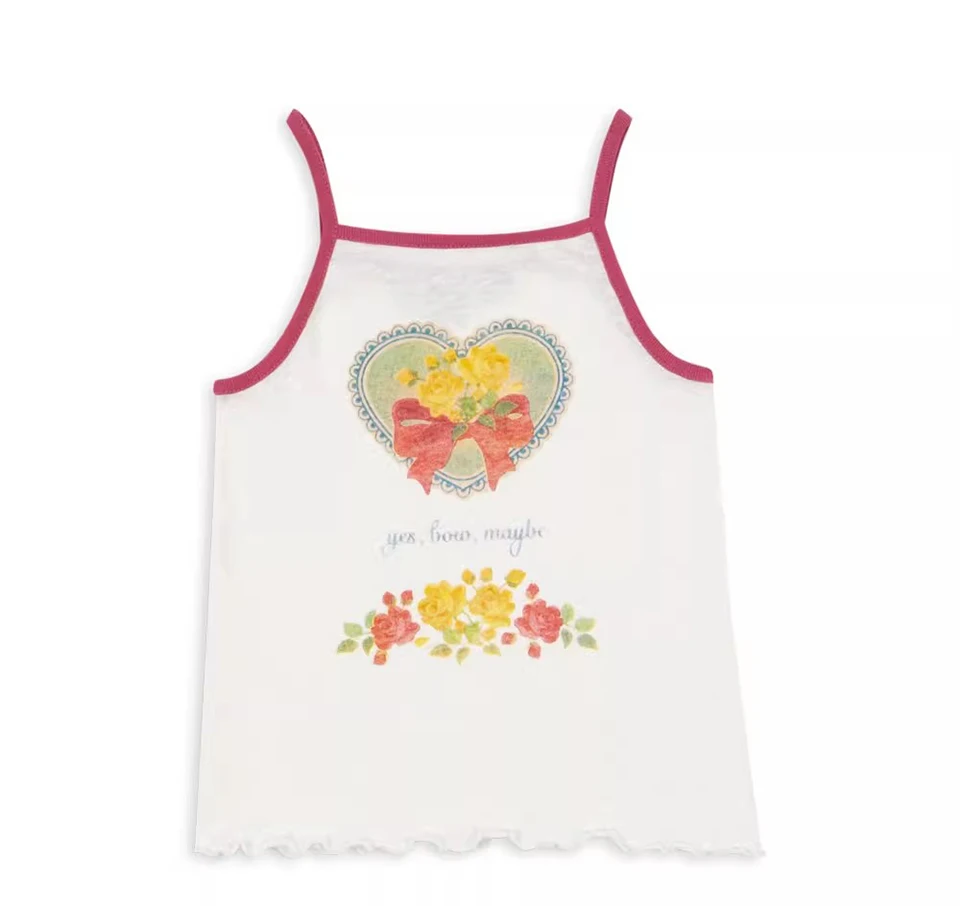 Girls Sling Dresses 2026 KS Girl Cute Ducks Print T-shirts Vest Dress Kids Thin Soft Tops Shorts Children Homewear Clothes Set
