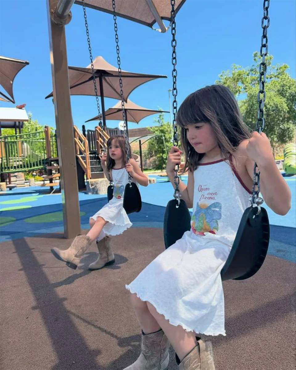 Girls Sling Dresses 2026 KS Girl Cute Ducks Print T-shirts Vest Dress Kids Thin Soft Tops Shorts Children Homewear Clothes Set