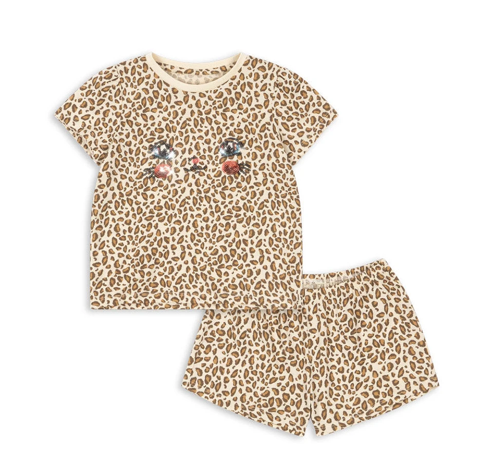 Girls Sling Dresses 2026 KS Girl Cute Ducks Print T-shirts Vest Dress Kids Thin Soft Tops Shorts Children Homewear Clothes Set