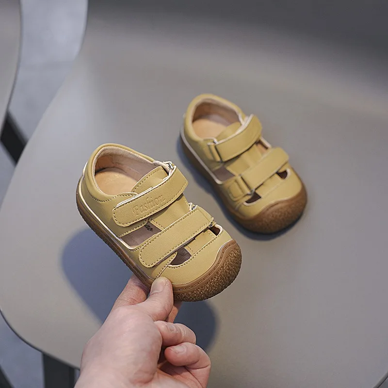 Summer Baby Girls Boys Sandals Comfortable Infant Toddler Shoes Children Shoes Anti-collision Soft Sole Kids Beach Sandals