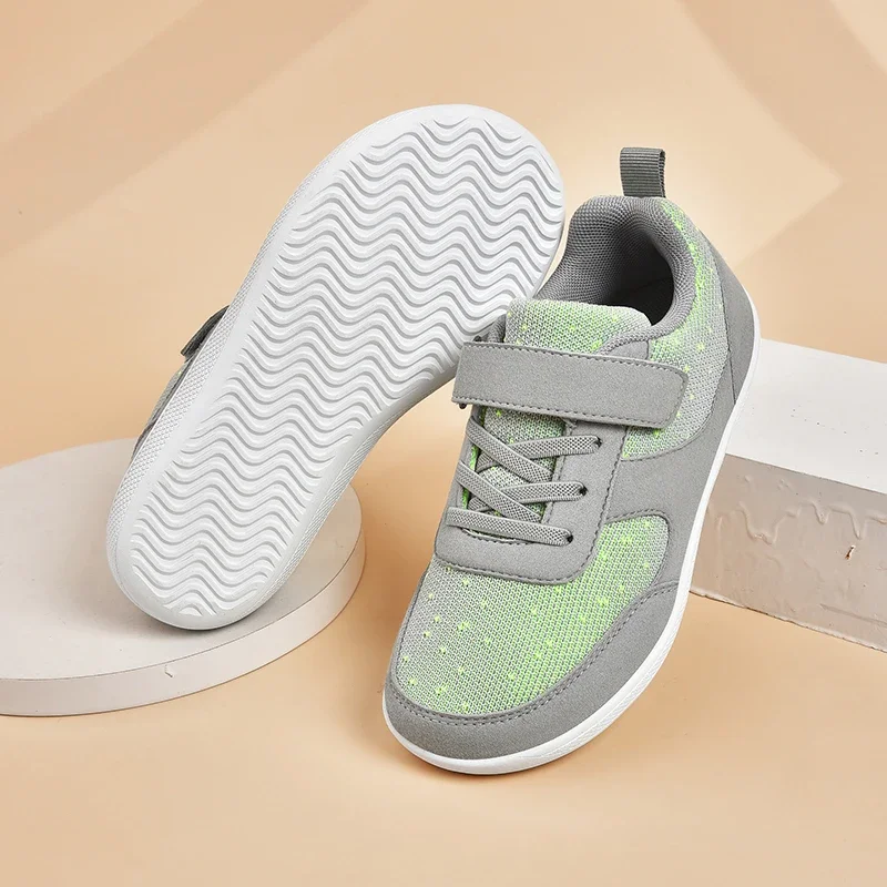 Kids Shoes Wide Toe Barefoot for Children Boys Girls Baby Sneakers Lightweight Mesh Artificial Infant Tennis Shoes for Toddlers