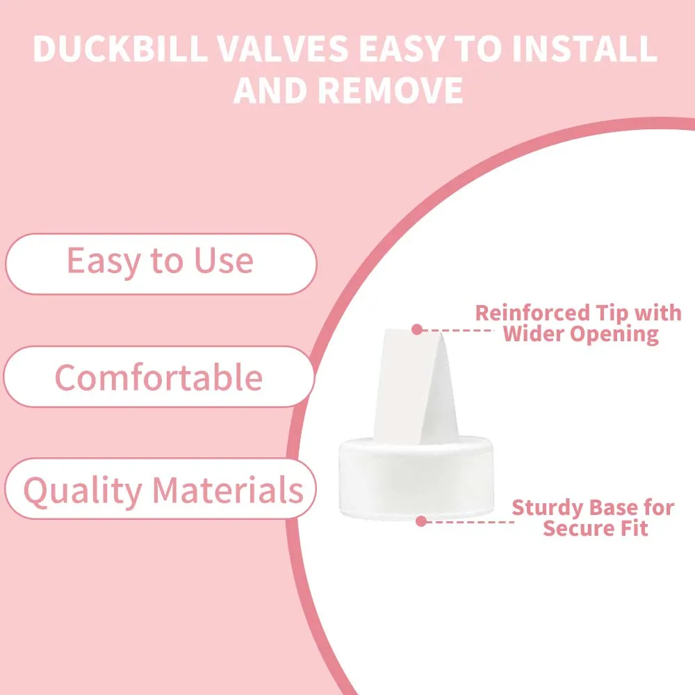 Pump Parts Compatible with Spectra S1/S2 Replacement Kit, Includes Flange, Duckbill Valve, Backflow Protector, Tubing and Bottle