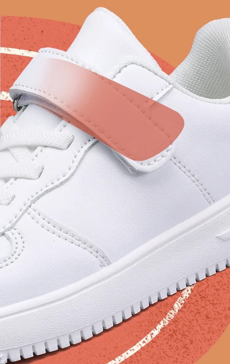 Children Leather Sneakers Non-Slip Lightweight Walking Shoes For Boys & Girls School Sport Tennis Comfortable Flat Casual Shoes