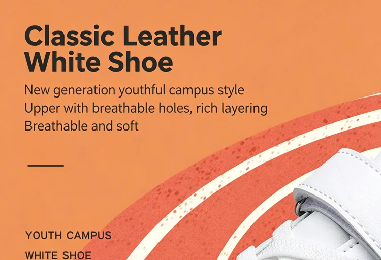Children Leather Sneakers Non-Slip Lightweight Walking Shoes For Boys & Girls School Sport Tennis Comfortable Flat Casual Shoes