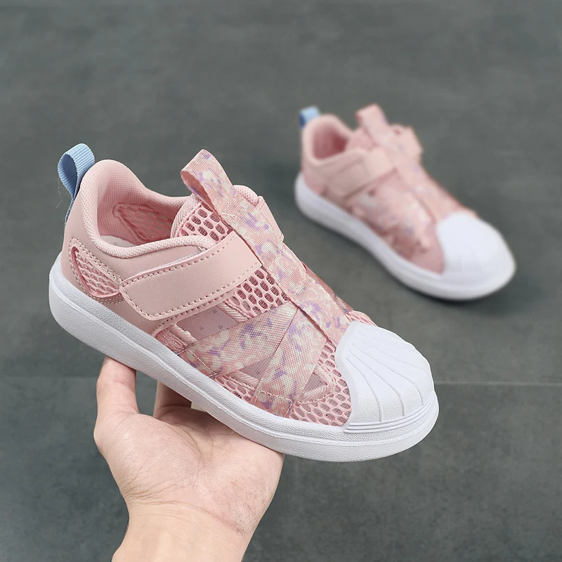 Summer Breathable Kids Sandals Boy and Girl Fashion Sneakers Lightweight Non Slip Walking Shoes Comfortable Sport Shoes