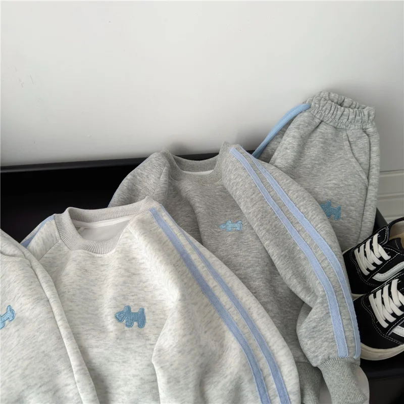 Spring Kids Sweatshirt Sets Children Long Sleeve Clothing Suits Boy Girl Casual Pullover+Pants 2Pcs Autumn Teen Tracksuit Outfit