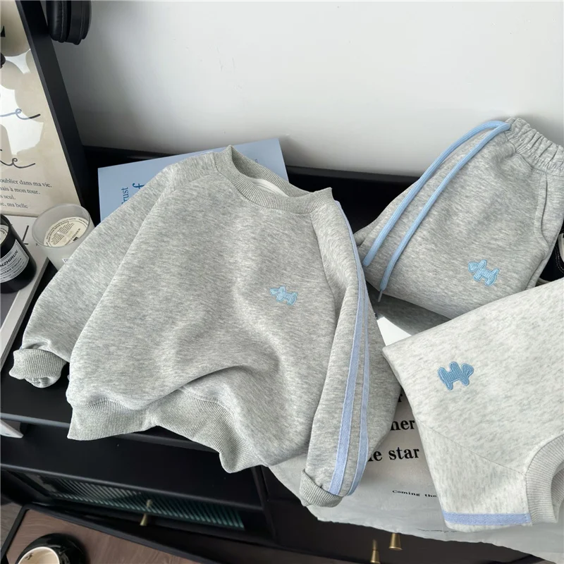 Spring Kids Sweatshirt Sets Children Long Sleeve Clothing Suits Boy Girl Casual Pullover+Pants 2Pcs Autumn Teen Tracksuit Outfit
