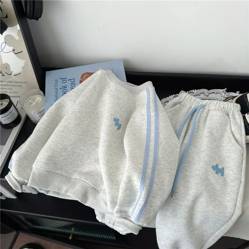 Spring Kids Sweatshirt Sets Children Long Sleeve Clothing Suits Boy Girl Casual Pullover+Pants 2Pcs Autumn Teen Tracksuit Outfit