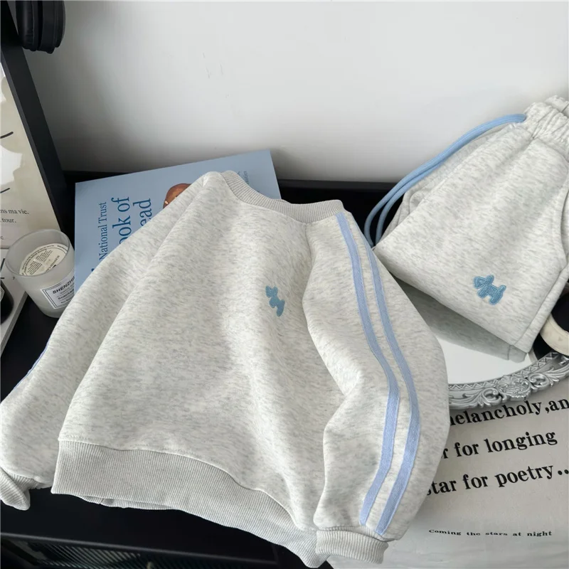 Spring Kids Sweatshirt Sets Children Long Sleeve Clothing Suits Boy Girl Casual Pullover+Pants 2Pcs Autumn Teen Tracksuit Outfit