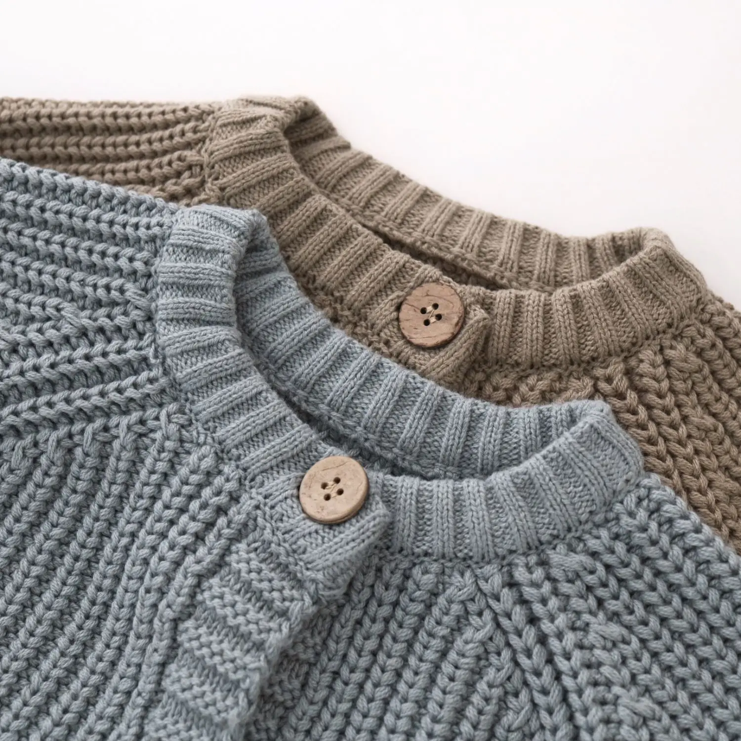 MILANCEL 1-6 Y Kids Knit Cardigans Chunky Yarn Boys Sweaters O Neck Girls Sweaters Cotton Kids Outerwear