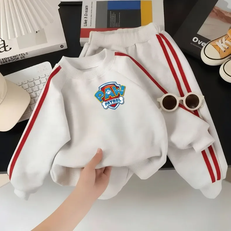 PAW Patrol Spring Autumn Printed O Neck Sweatshirts and Pants Two Piece Sets Kids Boys Casual Tracksuit Sets Sport Clothing
