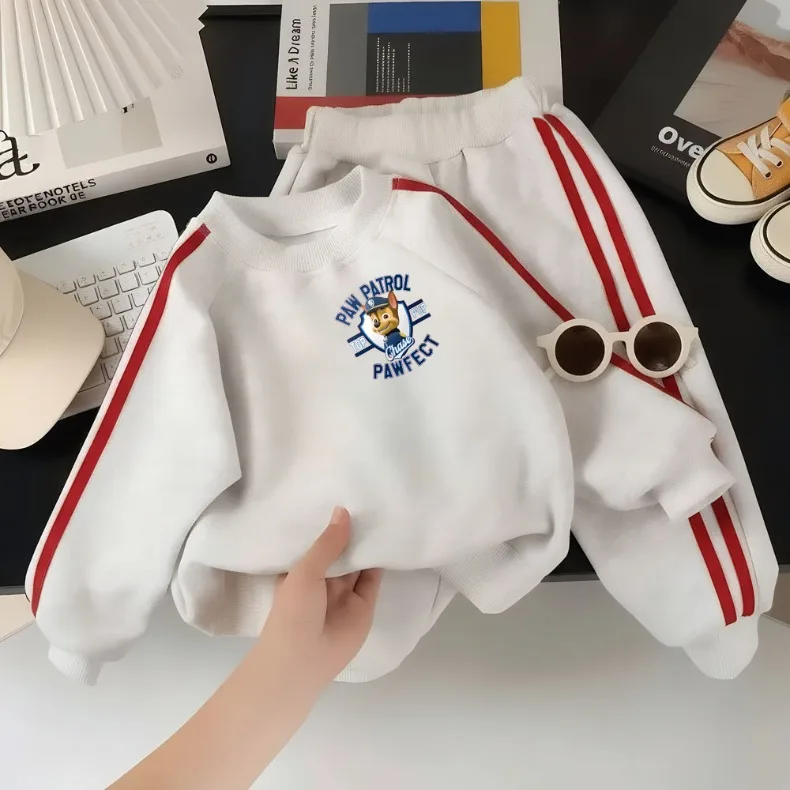 PAW Patrol Spring Autumn Printed O Neck Sweatshirts and Pants Two Piece Sets Kids Boys Casual Tracksuit Sets Sport Clothing
