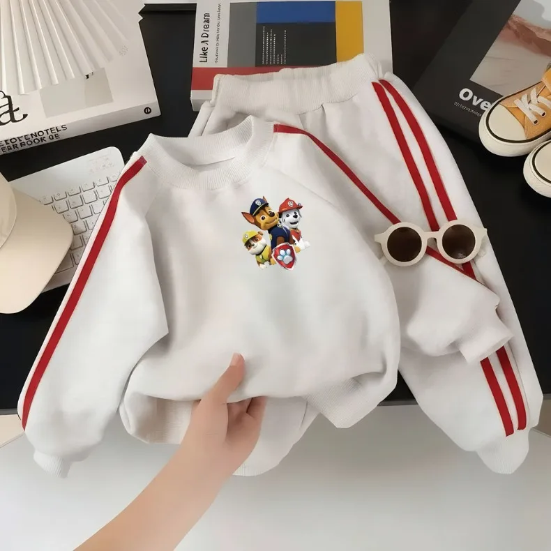 PAW Patrol Spring Autumn Printed O Neck Sweatshirts and Pants Two Piece Sets Kids Boys Casual Tracksuit Sets Sport Clothing