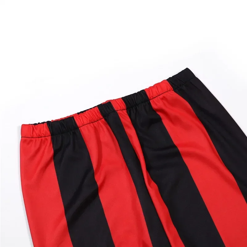Boys Pirate Costume Set Short‑Sleeve Top Long Striped Pants Halloween Trick Or Treat Birthday Themed Party Outfit