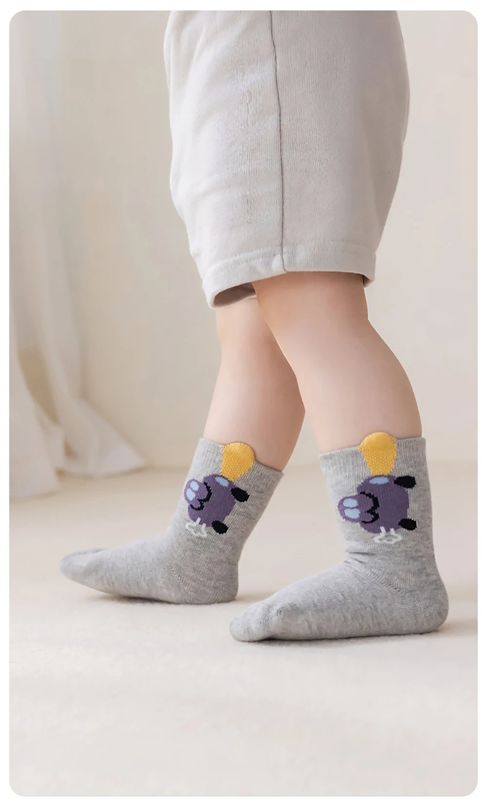 5 Pairs a Lot MILANCEL Kids Socks 0-12T Cartoon Animal Girls Autumn Socks Cute Comfortable Children Boys Socks