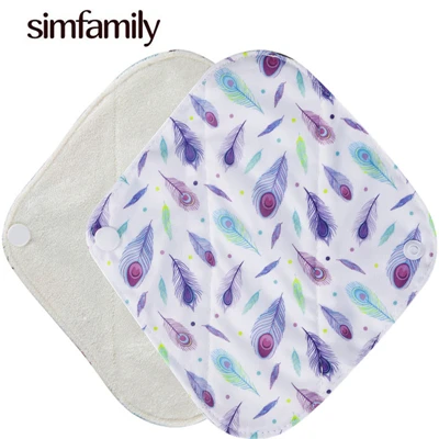10pcs Reusable Waterproof Bamboo Fiber Pads Menstrual Cloth Sanitary Pads Feminine Maternity Hygiene Panty Liner