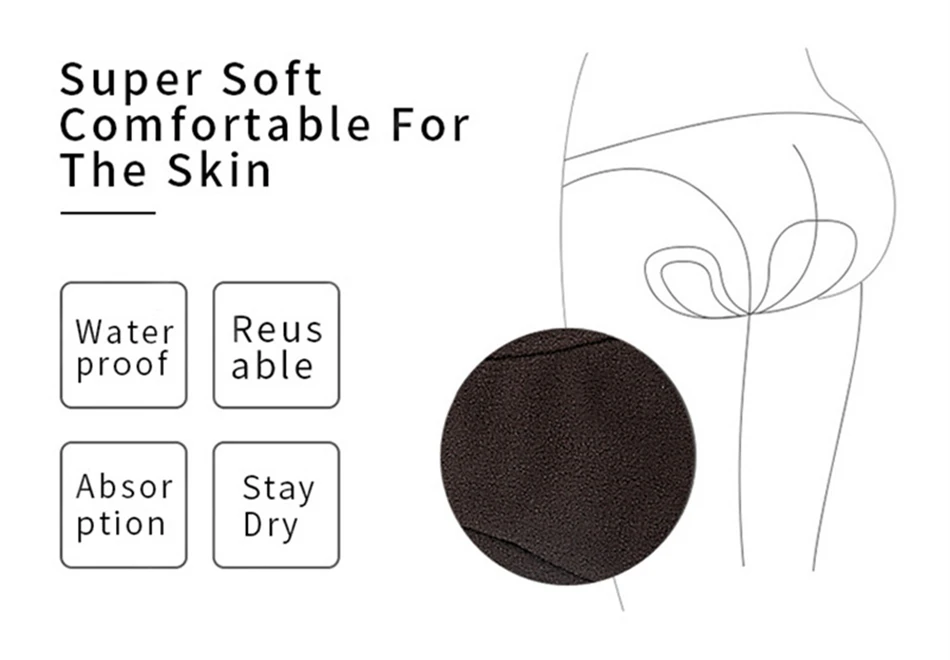 10pcs Reusable Waterproof Bamboo Fiber Pads Menstrual Cloth Sanitary Pads Feminine Maternity Hygiene Panty Liner